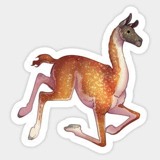 Cozy Guanaco Sticker